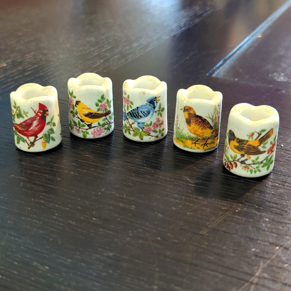 German Porcelain Candle Holders